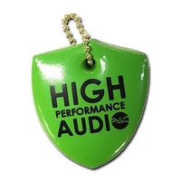 Standard shape vinyl-coated floating key tag, sheild.... from ASI 79970...