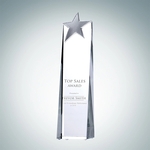 Metal Star Tower Crystal Award