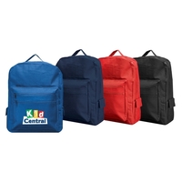 12.5" x 16" backpack with assorted pockets, a top loop carrying... from ASI...