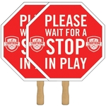 Octagon 2 Sided Sandwiched Rally Hand Sign