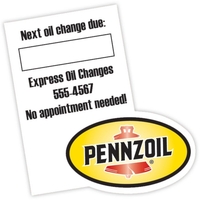 Customizable 3" x 3" shaped 4-mil thick vinyl adhesive labels with... from...