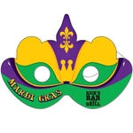 Digital Mardi Gras Mask with Elastic Band