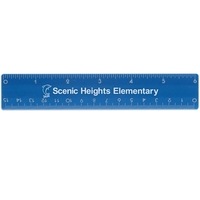 6" plastic ruler with standard and metric measurements.... from ASI 52840...