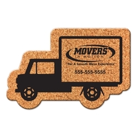 Truck-shaped cork coaster, 3.75" x 1/8"... from ASI 90807 Tekweld