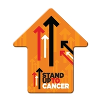 Arrow-shaped full-color coaster made of cork... from ASI 90807 Tekweld