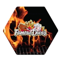 Octagon-shaped full-color coaster made of cork... from ASI 90807 Tekweld