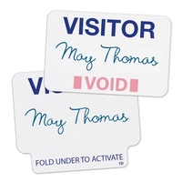 TEMPbadge ONEstep Expiring Badges, Hand-writable, 1-Day