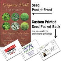 Organic Herb Seeds- Mailable Packet - Custom Printed
