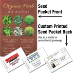 Organic Herb Seeds- Mailable Packet - Custom Printed