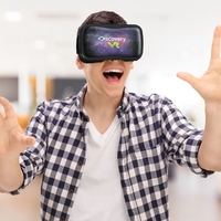 Interactive phone viewer with built-in trigger and head strap... from ASI...