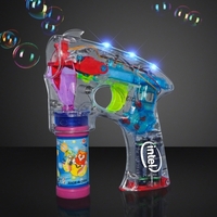 Stock Light Up Bubble Gun, Bottle of Bubbles Included. 3-5 Day... from ASI...