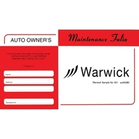 Stock Auto Document Pouches - Red