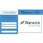 Stock Auto Document Pouches - Std Blue