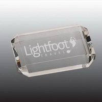 Crystal Rectangle 4"