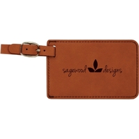 Laserable Leatherette Luggage Tag