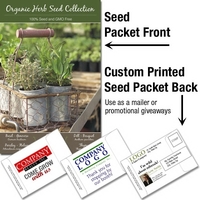 Organic Herb Seeds- Mailable Packet - Custom Printed