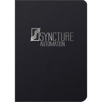 5" x 7" traveler notepad with wraparound leatherette covers, foil imprint,......