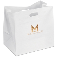 Hi-density plastic bag with a large bottom and side gusset.... from ASI 37940...