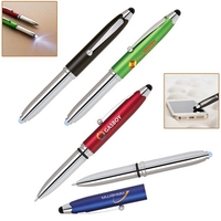 3 in 1 Soft-Touch Stylus, LED Flashlight and Ballpoint Pen... from ASI 37455...