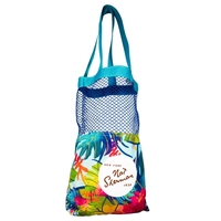 Mesh Top Beach Boat Pool Tote Bag- Sewn in the USA