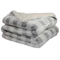 Sherpa Throw Blanket - Soft faux mink sherpa throw size 50"... from ASI 98085...
