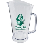 60 oz. Clear Styrene Plastic Beer Pitcher with Handle
