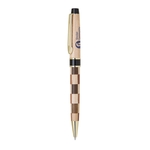 Wood Checkerboard Ballpoint Pen