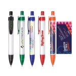 Click Action Plastic Tube Ballpoint Pen