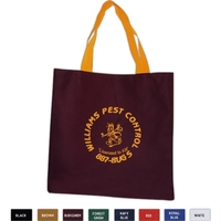 10oz Colored Canvas Flat Tote
