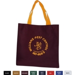 10oz Colored Canvas Flat Tote