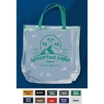 10ga Clear Vinyl Jumbo Tote w/ Gusset