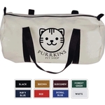 10oz Natural Canvas Small Barrel Bag