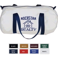 10oz Colored Canvas Small Barrel Bag