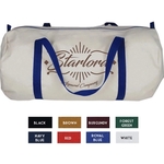 10oz Natural Canvas Large Barrel Bag