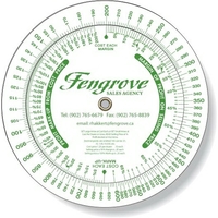 Profit Markup Wheel Calculator (6" dia.), Spot Colors