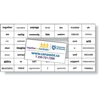 Magnetic Word Set Screen Printed Spot Colors on durable vinyl top... from ASI...