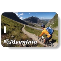 Write-On Plastic Luggage Tag with Full Color Imprint