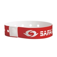 3/4" x 9 5/16" vinyl wristband ideal for tradeshows, conferences,...