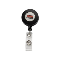 Retractable badge reel with 360-degree swiveling bulldog clip.... from ASI...