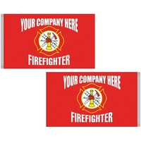 5' x 8' Firefighter Double Sided Knitted Polyester Flag