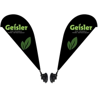 Double Sided Mini Teardrop Banner with Premium Suction Cup