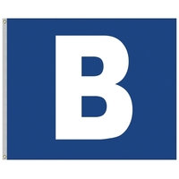 5' x 6' Nylon Appliqued One Letter School Spirit Flag... from ASI 80228 Quinn