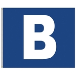 5' x 6' Nylon One Letter School Spirit Flag