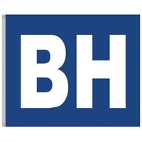 5' x 6' Nylon Appliqued Two Letter School Spirit Flag... from ASI 80228 Quinn