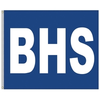 5' x 6' Nylon AppliquedThree Letter School Spirit Flag... from ASI 80228 Quinn