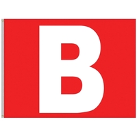 6' x 8' Nylon Appliqued One Letter School Spirit Flag.... from ASI 80228 Quinn