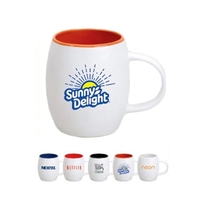 14 oz. 2-Tone/White Matte Mug