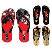 Rubber based flip flops with a black strap are perfect for... from ASI 76797...