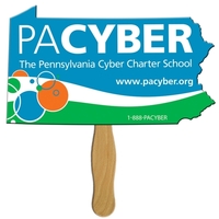 Pennsylvania State Fast Fan w/ Wooden Handle