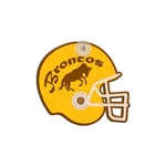 Football Helmet Shaped Window Sign